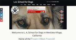 Desktop Screenshot of laschoolfordogs.com